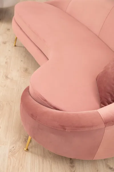 Trojmiestna pohovka Eses Right - Pink