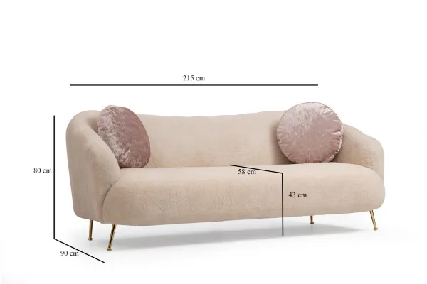 Trojmiestna pohovka Istiridye - Beige
