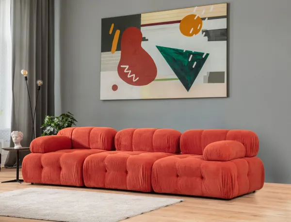 Trojmiestna pohovka Doblo 3 Seater ( L1-O1-1R) - Red
