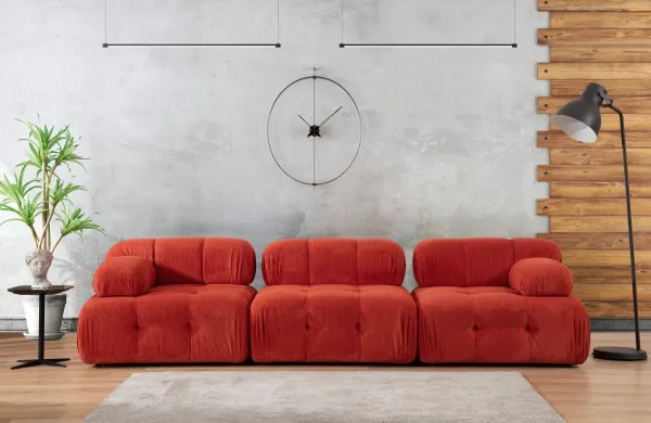 Trojmiestna pohovka Doblo 3 Seater ( L1-O1-1R) - Red
