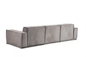 Hanah Home Třímístná pohovka Lego 300 cm šedá