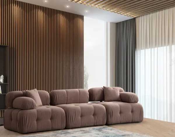 Hanah Home Modulová pohovka Doblo I 315 cm hnědá
