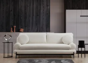 Hanah Home Třímístná pohovka Livorno 230 cm bílá