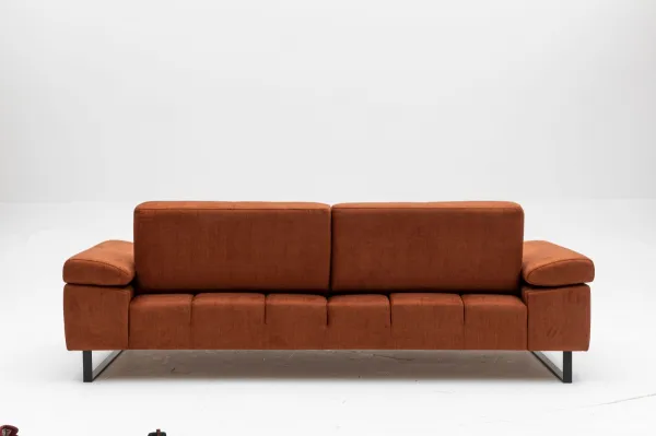 Hanah Home Třímístná pohovka Mustang 239 cm oranžová