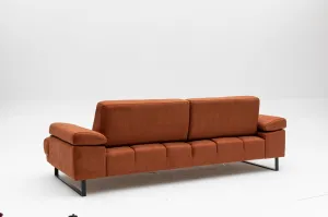 Hanah Home Třímístná pohovka Mustang 239 cm oranžová