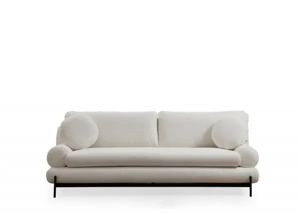 Hanah Home Třímístná pohovka Livorno 230 cm bílá