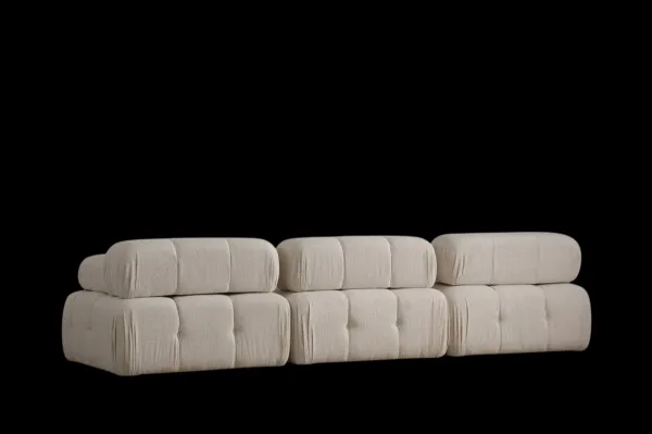 Trojmiestna pohovka Doblo 3 Seater ( L1-O1-1R) - Cream Bouclette