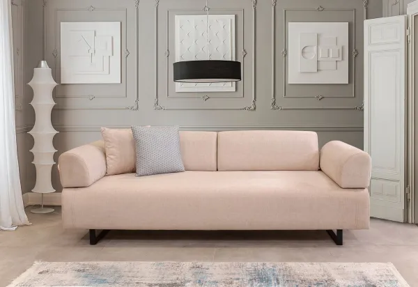Hanah Home Třímístná pohovka Infinity 220 cm béžová