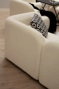 Dvojmiestna pohovka Victoria Bouclette - Cream