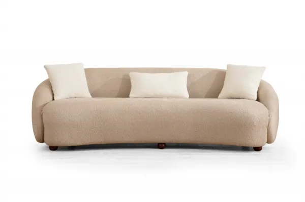 Hanah Home Třímístná pohovka Napoli 230 cm cappuccino