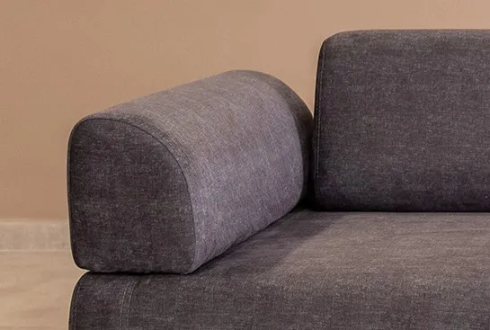 Hanah Home Třímístná pohovka Infinity 220 cm se stolkem antracitová