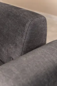 Hanah Home Třímístná pohovka Infinity 220 cm se stolkem antracitová