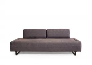 Hanah Home Třímístná pohovka Infinity 220 cm se stolkem antracitová