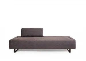 Hanah Home Třímístná pohovka Infinity 220 cm se stolkem antracitová