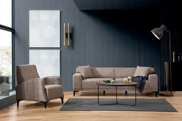 Hanah Home Třímístná pohovka Petra 212 cm béžová