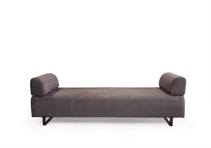 Hanah Home Třímístná pohovka Infinity 220 cm se stolkem antracitová