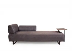 Hanah Home Třímístná pohovka Infinity 220 cm se stolkem antracitová