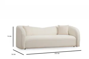 Trojmiestna pohovka Asos Cream - 3