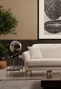 Hanah Home Třímístná pohovka Costor 230 cm krémová