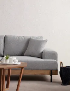 Trojmiestna pohovka Eti Oak 3 Seater -Grey