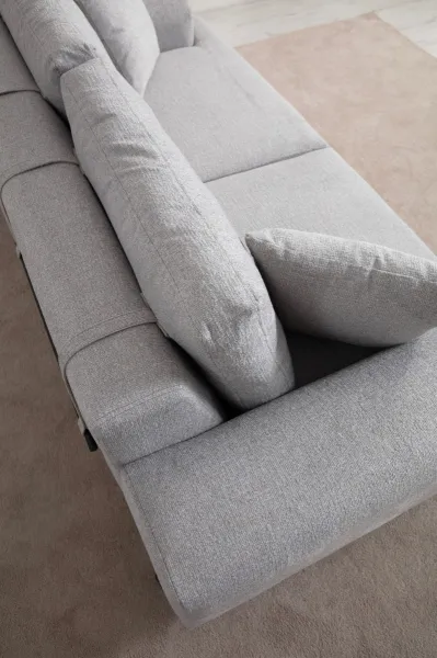 Trojmiestna pohovka Eti Oak 3 Seater -Grey