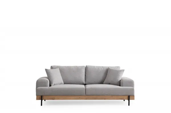 Trojmiestna pohovka Eti Oak 3 Seater -Grey