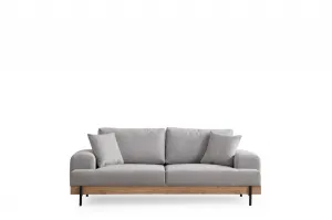 Trojmiestna pohovka Eti Oak 3 Seater -Grey