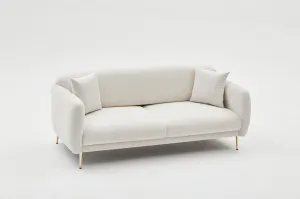 Trojmiestna rozkladacia pohovka Simena - Cream
