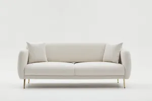 Trojmiestna rozkladacia pohovka Simena - Cream