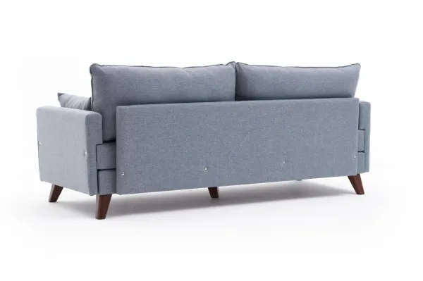 Hanah Home Třímístná rozkládací pohovka Bella 208 cm modrá