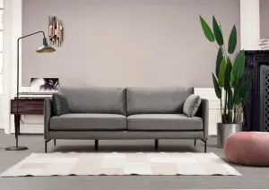Hanah Home Třímístná pohovka Sino 217 cm šedá