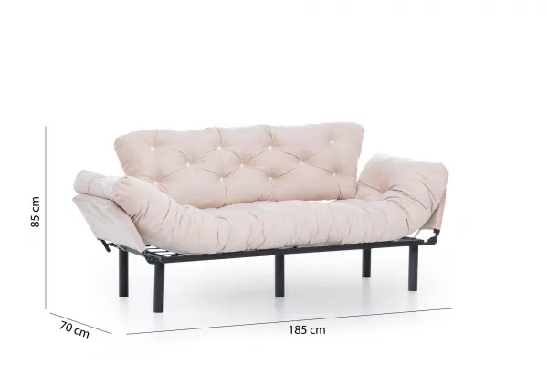 Trojmiestna rozkladacia pohovka Nitta Triple - Cream