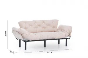 Trojmiestna rozkladacia pohovka Nitta Triple - Cream