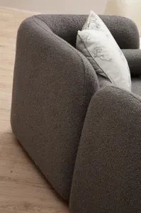 Trojmiestna pohovka Victoria Grey Bouclette