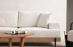 Trojmiestna pohovka Eti Oak 3 Seater - White