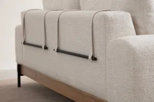 Trojmiestna pohovka Eti Oak 3 Seater - White