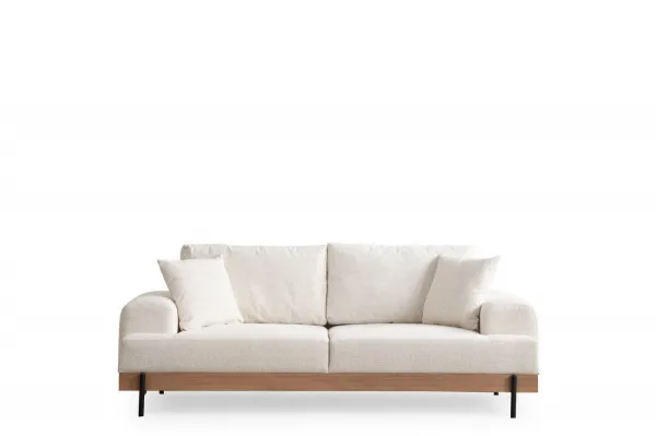 Trojmiestna pohovka Eti Oak 3 Seater - White