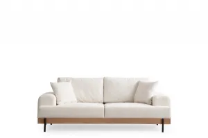 Trojmiestna pohovka Eti Oak 3 Seater - White