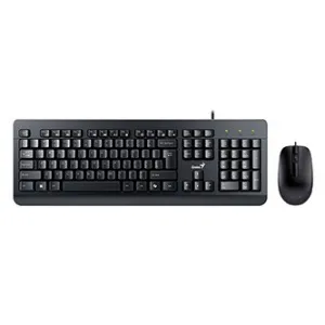 GENIUS klávesnice s myší KM-160, Drátový set USB, Copilot, černý, CZ+SK layout