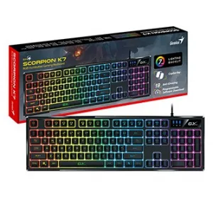 Genius GX Gaming Scorpion K7, klávesnice CZ/SK, herní, drátová (USB), černá, COPILOT