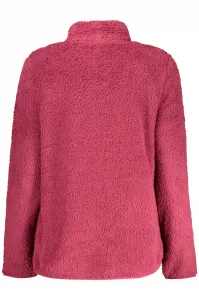 Ružová fleecová mikina na zips