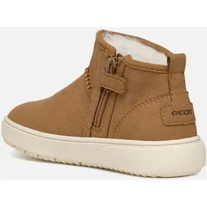 Light Brown Girls Ankle Boots Geox Theleven - Girls
