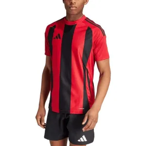 adidas STRIPED 24 JERSEY Pánske športové tričko, červená, veľkosť