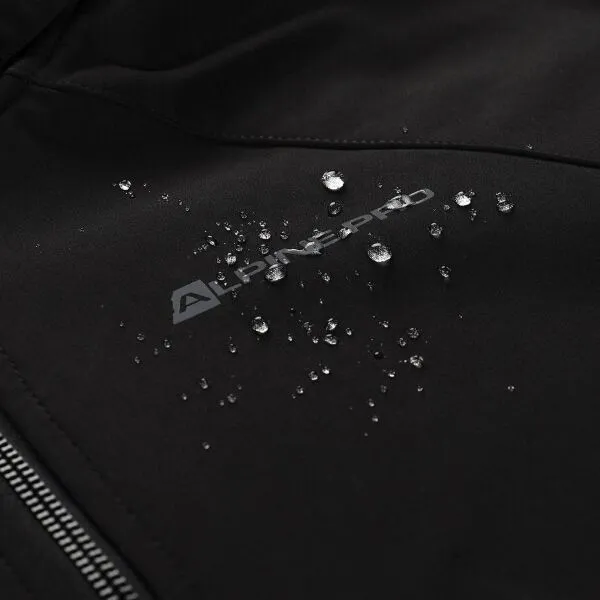 ALPINE PRO LANCA Dámska softshellová bunda, čierna, veľkosť
