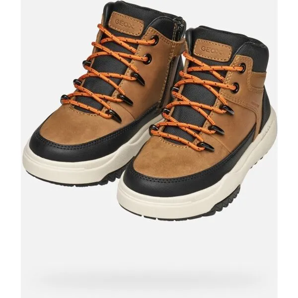 Light Brown Boys' Ankle Boots Geox Bunshee ABX - Boys