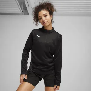 Puma TEAMGOAL TRAINING 1/4 ZIP TOP W Dámske športové tričko, čierna, veľkosť