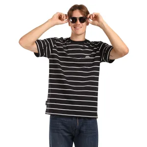 HORSEFEATHERS Tričko Agent - black stripes BLACK velikost S