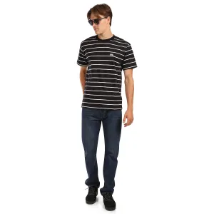 HORSEFEATHERS Tričko Agent - black stripes BLACK velikost S