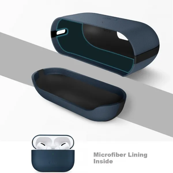 Tech-Protect NaturalFit, Apple AirPods Pro 3, tmavomodré