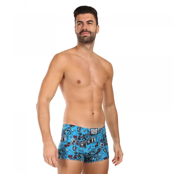 Pánske boxerky Styx art klasická guma hudba (Q1558) S, trenky